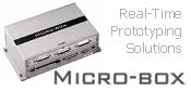 Micro-Box is a rugged, high-performance, industrial PC with no internal moving parts. The product supports all standard PC peripherals including video, mouse, and keyboard. For engineers who have real-time analysis and control systems testing needs, Micro-Box offers an excellent mix of performance, compact size, sturdiness, and I/O expandability. A selection of I/O options are available; PC/104 or PCI based AD/DA, DI/O and Counter (PWM) modules that address numerous prototyping requirements as well as support for SCI and TCP/IP. Micro-Box is integrated with MATLAB/Simulink allowing the user to conduct real-time modeling and simulation of control systems, rapid prototyping, and hardware-in-the-loop testing without the need of manual code generation and complicated debug processes. This results in significant cost savings and reduced development time. 